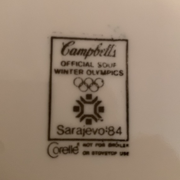 2 Campbell Soup Bowl Winter Olympics - Picture 3 of 13